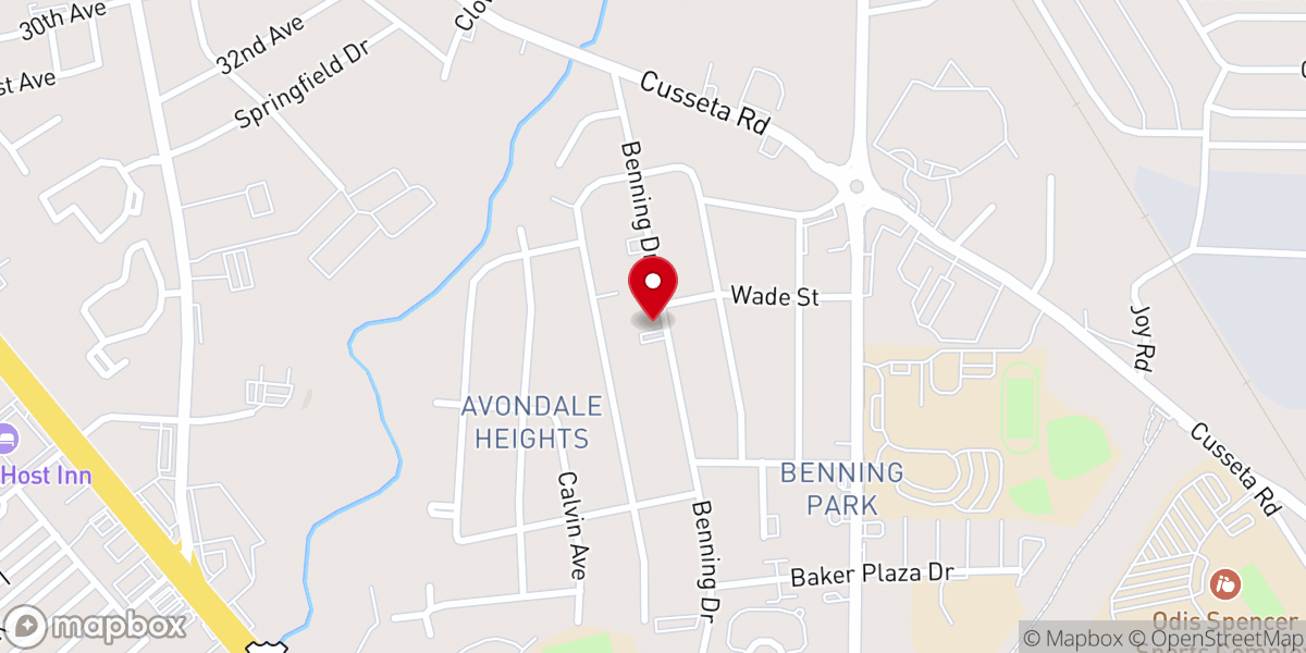 Map showing location of Faithful Missionary Baptist Church