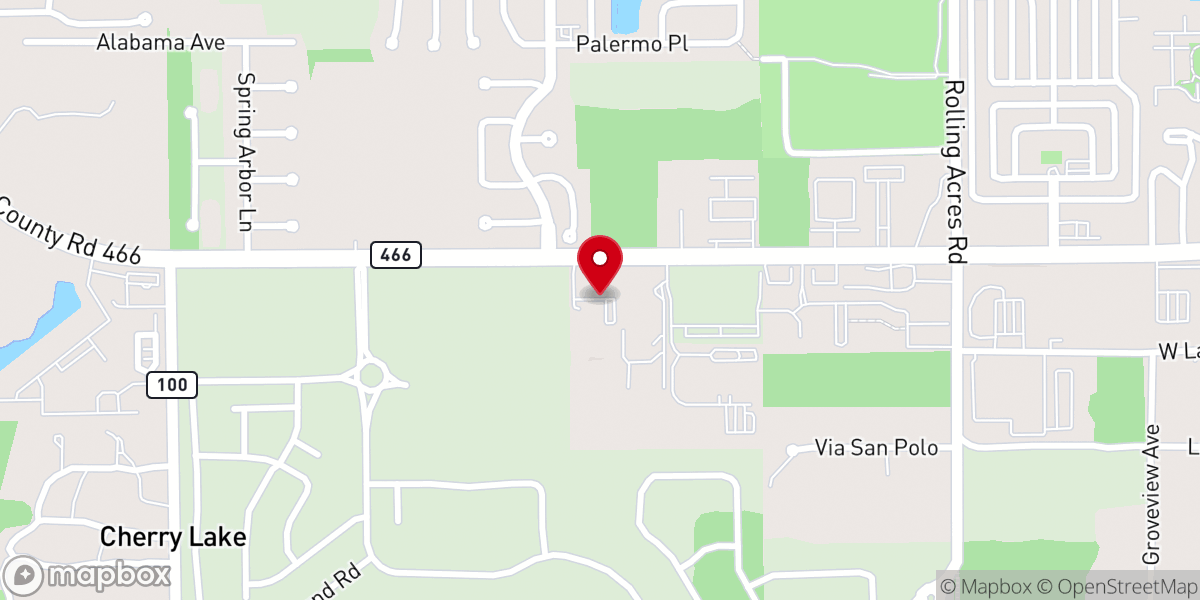 Map showing location of Lake Hermosa Church of God