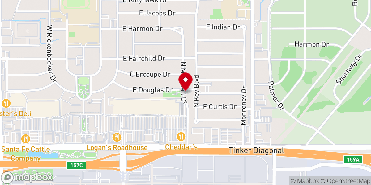 Map showing location of Christ Gospel Church