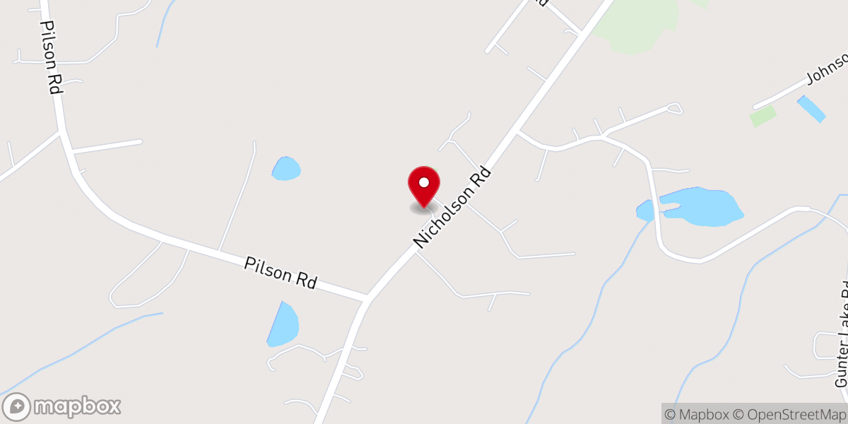 Map showing location of Beaver Creek Baptist Church