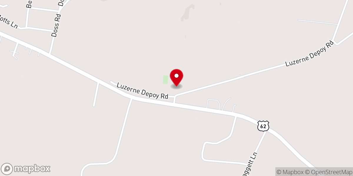 Map showing location of Freedom General Baptist Church