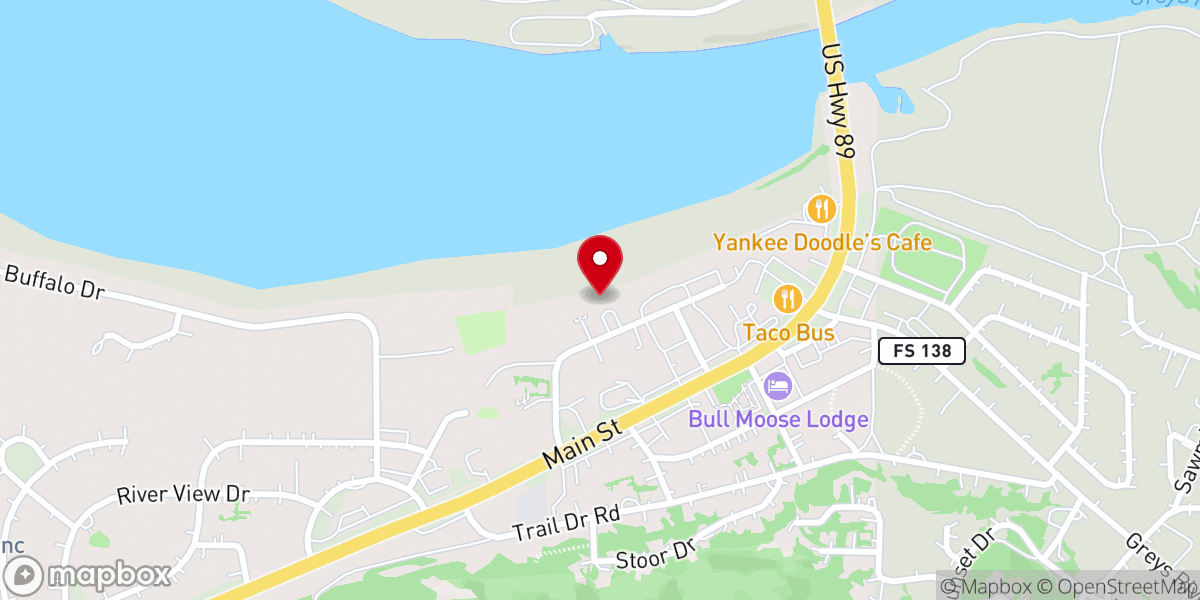 Map showing location of Morning Star Baptist Church