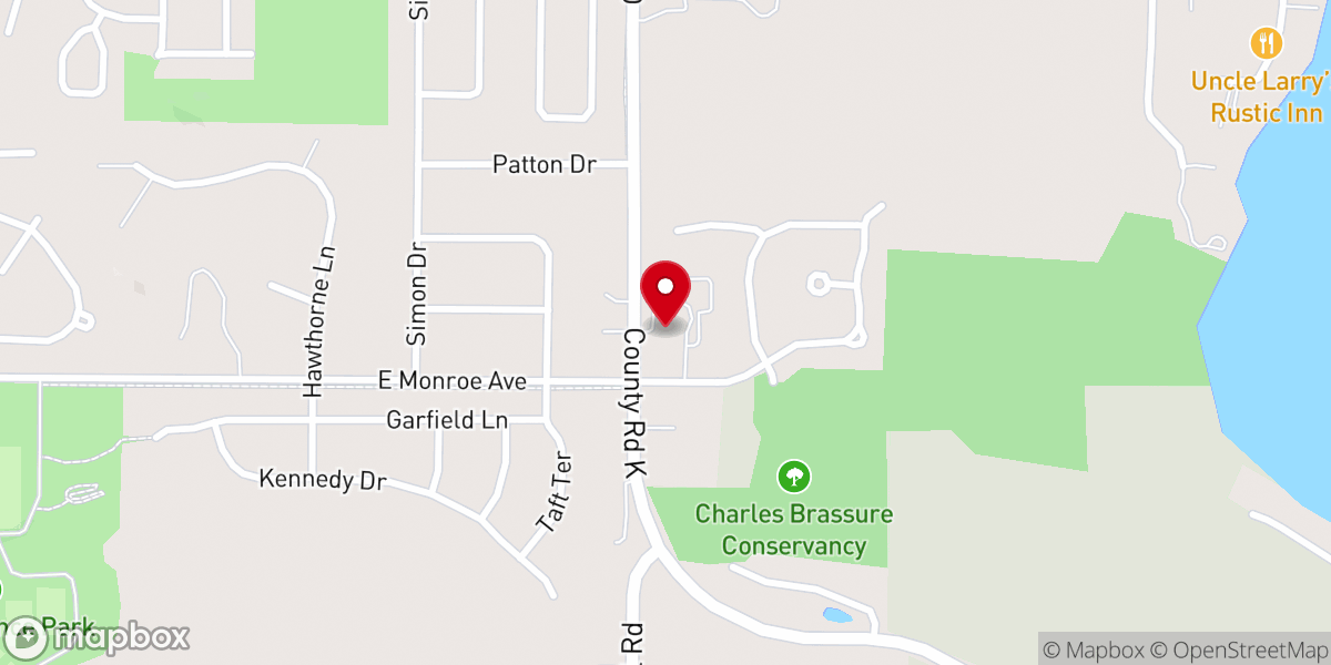 Map showing location of Divine Savior Lutheran Church