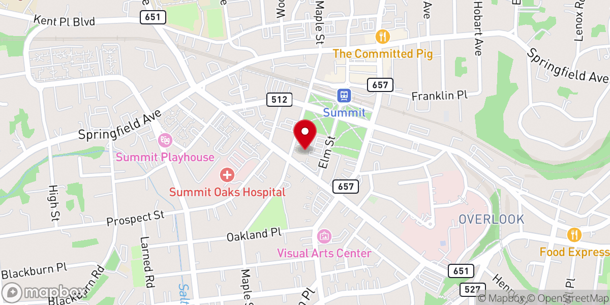 Map showing location of Central Presbyterian Church