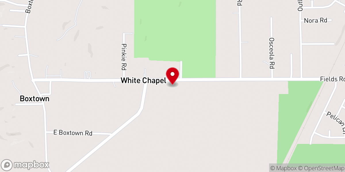 Map showing location of New Rose of Sharon Missionary Baptist Church