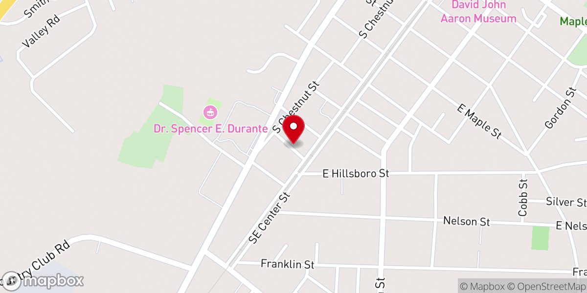 Map showing location of Winn Chapel Church