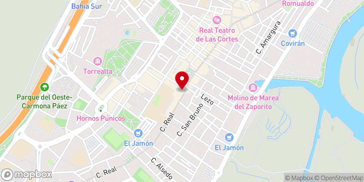 Map showing location of Parroquia Vaticana y Castrense de San Francisco