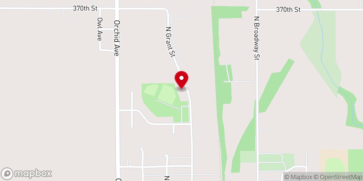 Map showing location of New Bethel Missionary Baptist Church