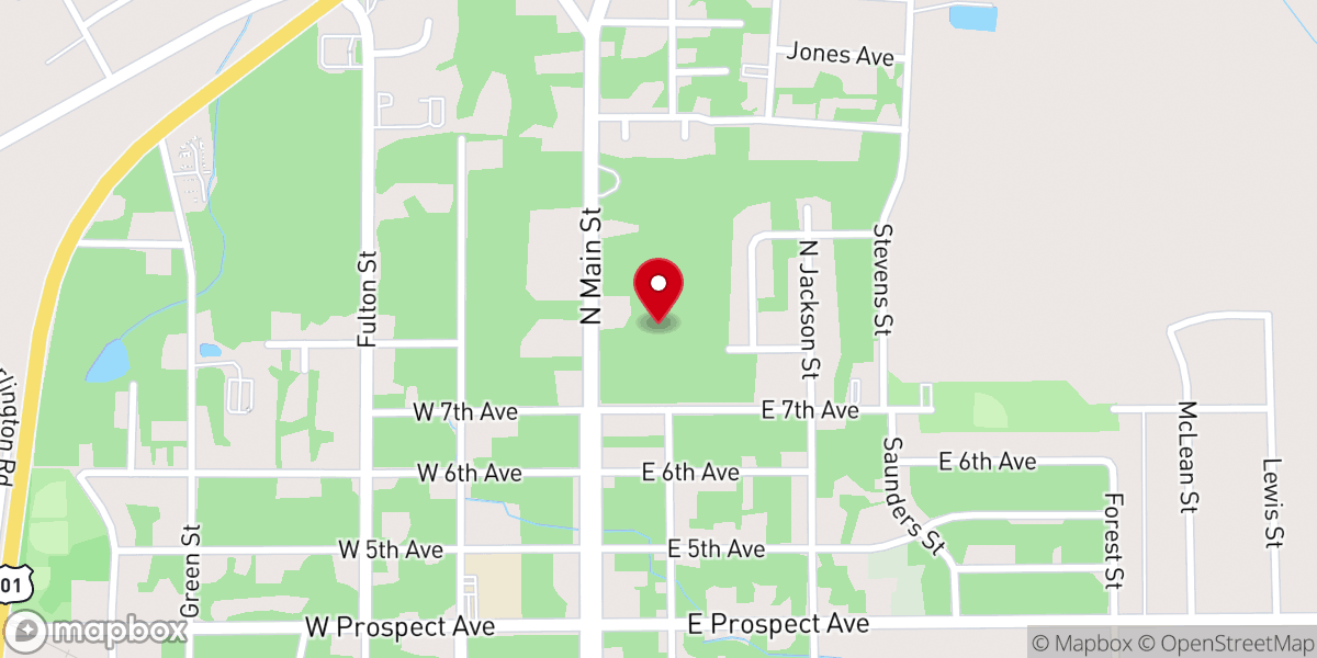 Map showing location of Kingdom Cultural Center Inc