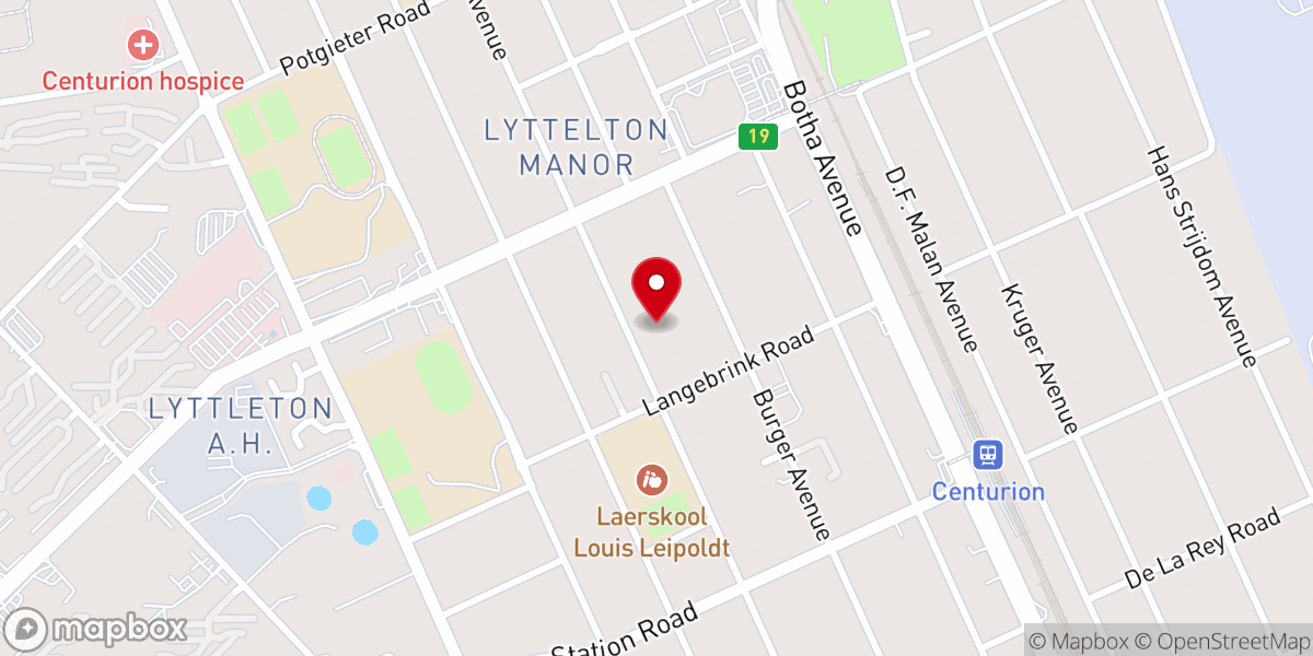 Map showing location of Lyttelton Methodist Church