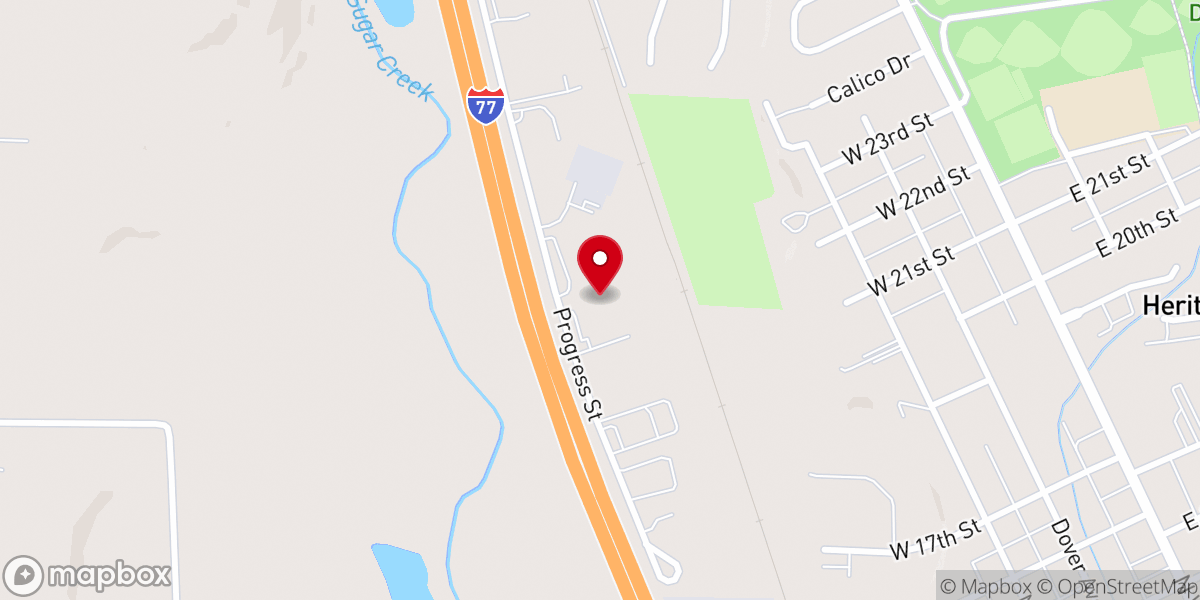 Map showing location of Riverside Community Church