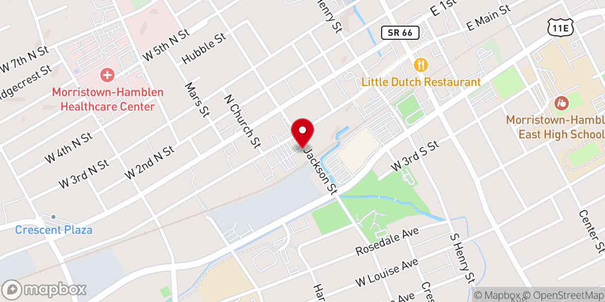 Map showing location of The Crossing