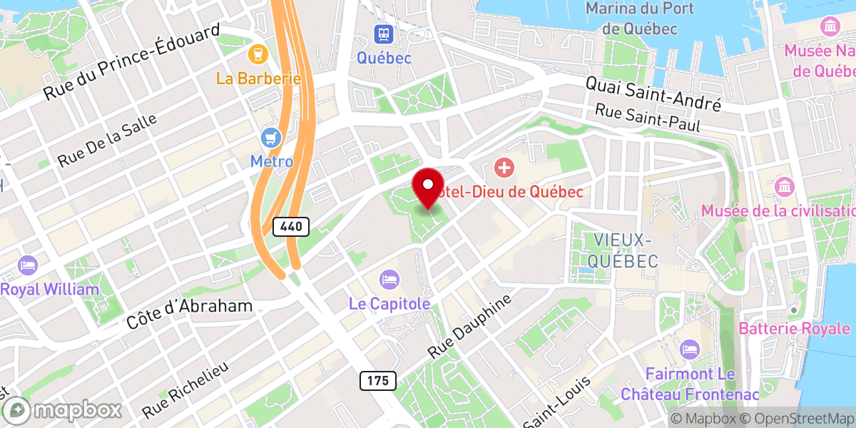 Map showing location of Dauphine Redoubt