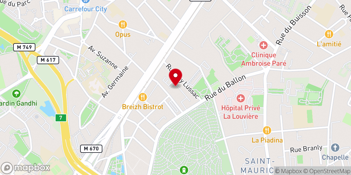 Map showing location of Dominicaines des Saints-Anges, Maison généralice