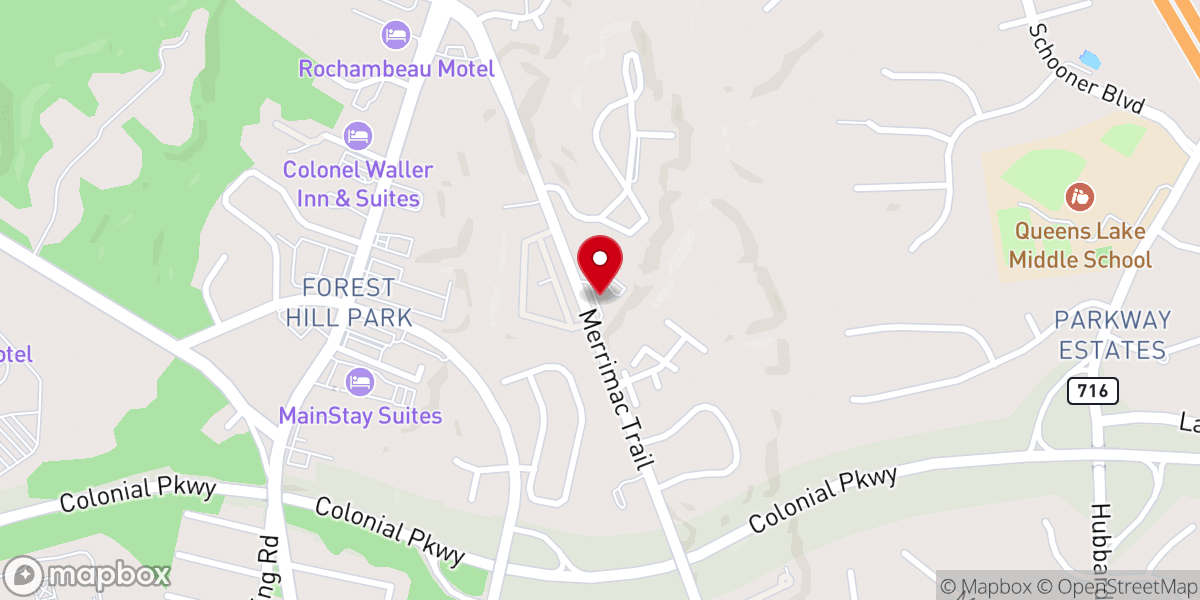 Map showing location of Williamsburg Church Of Christ