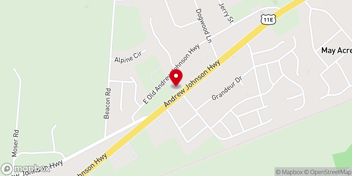 Map showing location of Magna View Church