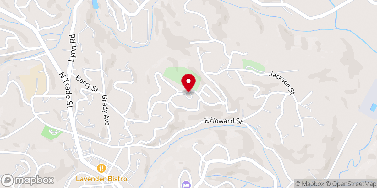 Map showing location of Garrison Chapel Baptist Church