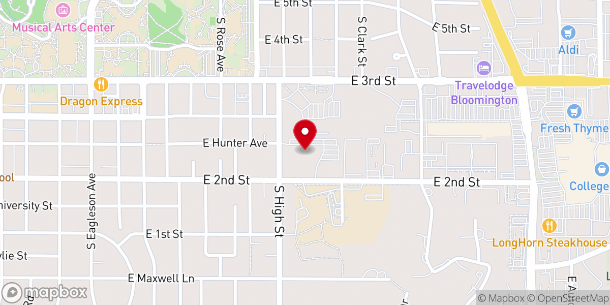 Map showing location of Christian Science Church