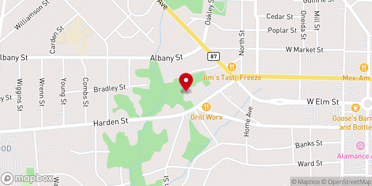 Map showing location of Trailhead Church