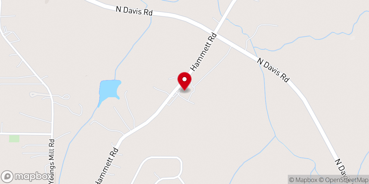 Map showing location of Faith Boulevard Church