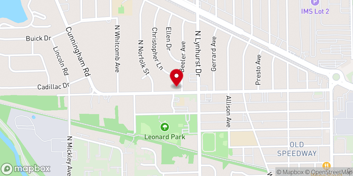 Map showing location of Open Door Baptist Church