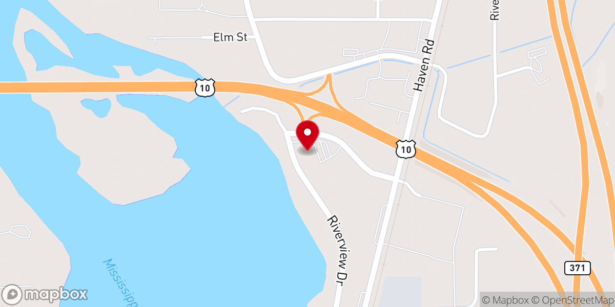 Map showing location of Peace Lutheran Church of Little Falls Inc