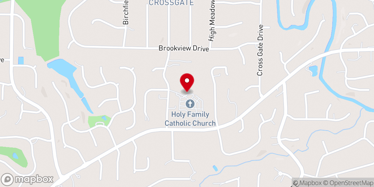 Map showing location of St. Vincent de Paul Society of Holy Family