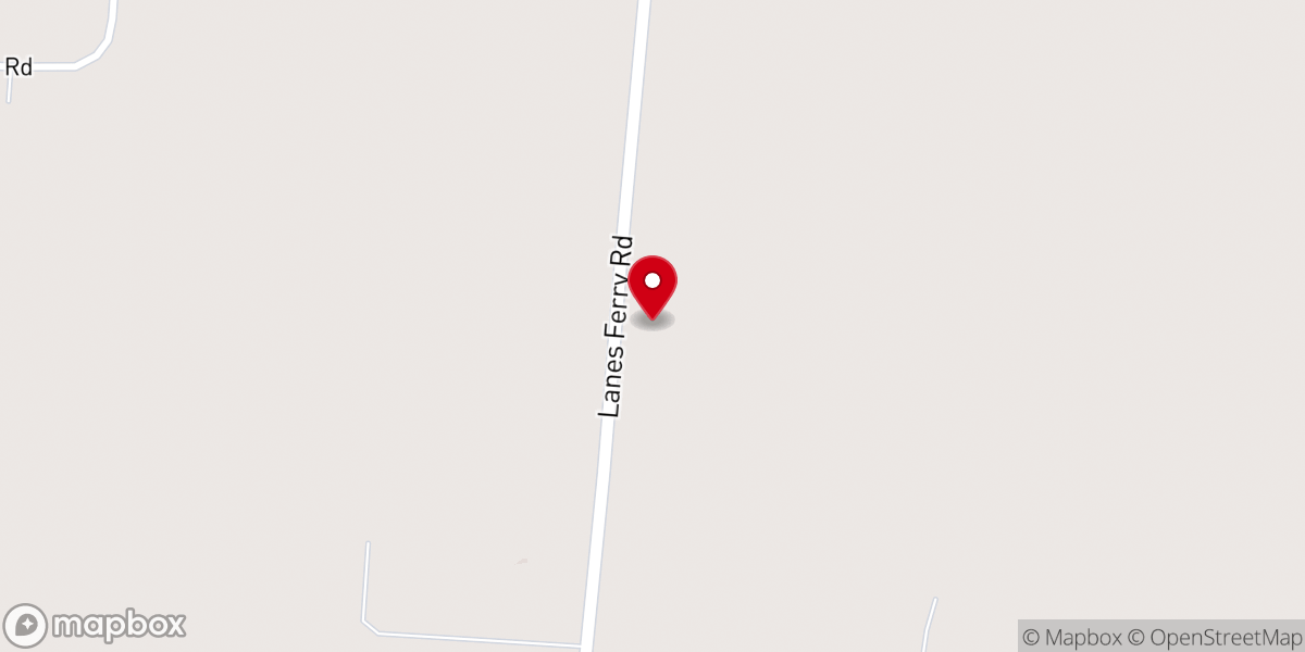 Map showing location of Emmaus Baptist Church