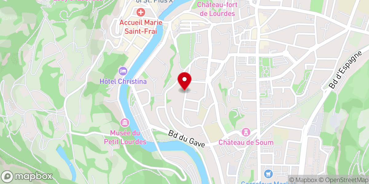 Map showing location of Maison Saint Ignace - Fraternité Saint Pie X