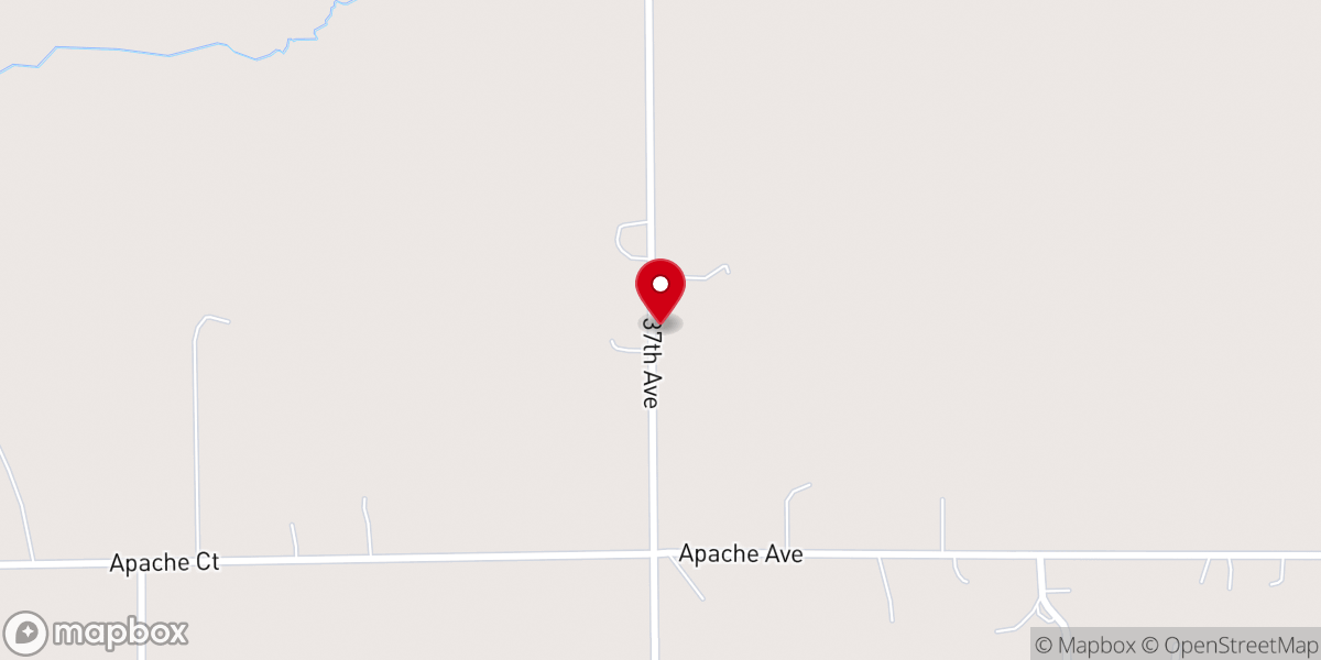 Map showing location of St John Lutheran Church
