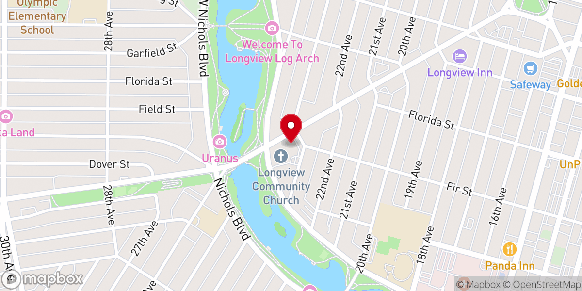 Map showing location of Three Rivers House of Prayer