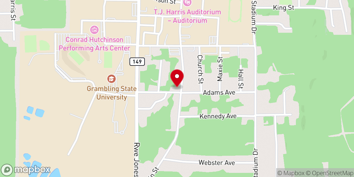 Map showing location of St Luke's Episcopal Chapel