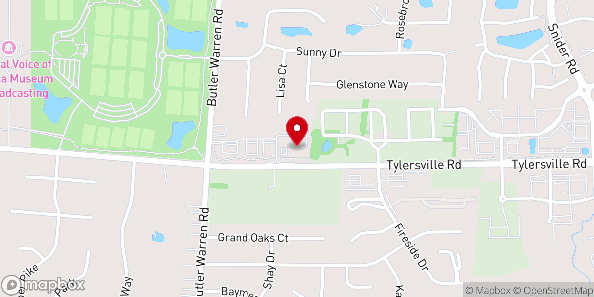 Map showing location of West Mason Church of Christ