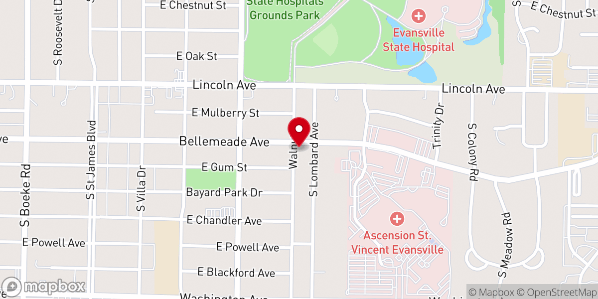 Map showing location of Saint Ananias Orthodox Church