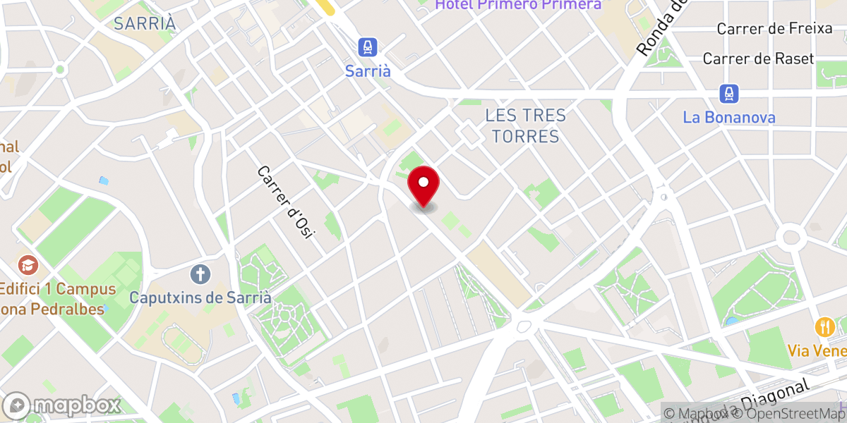 Map showing location of Santuario de María Auxiliadora