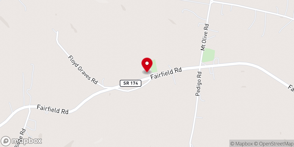 Map showing location of Union Chapel General Babtist Church