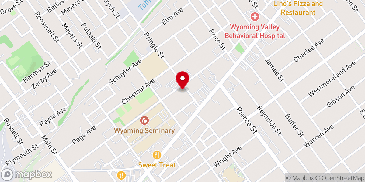 Map showing location of Saint Ignatius R.C. Church
