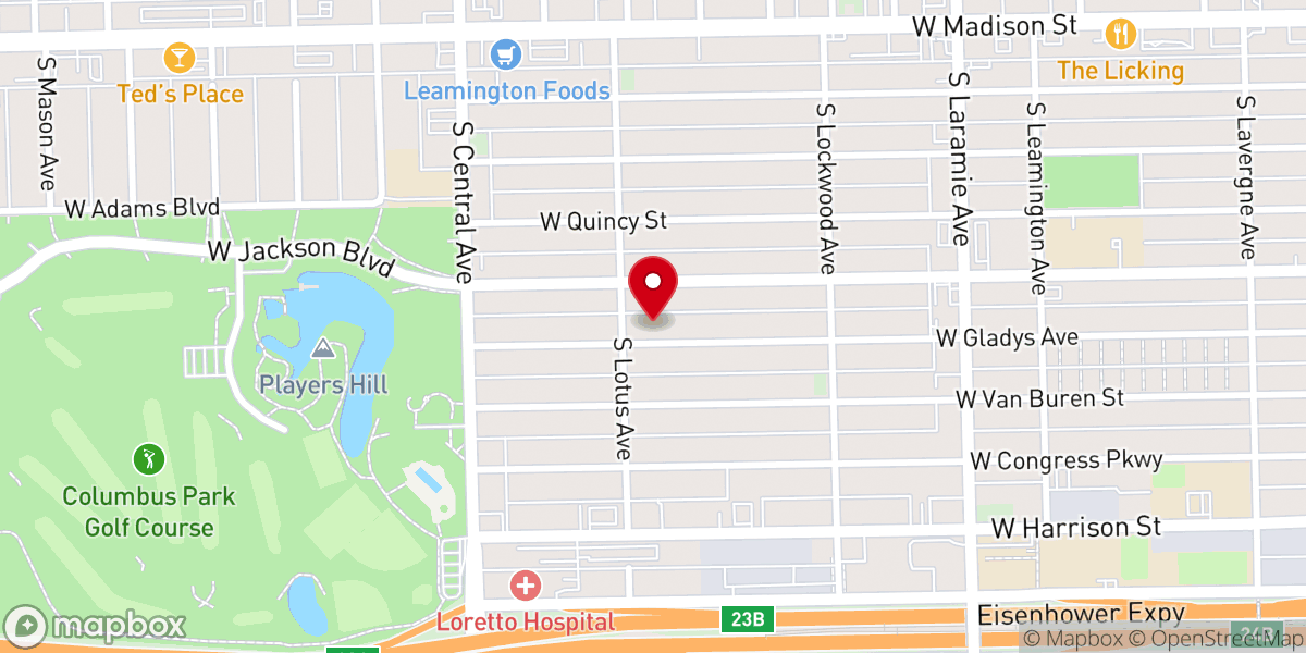 Map showing location of New Dimension Church Inc