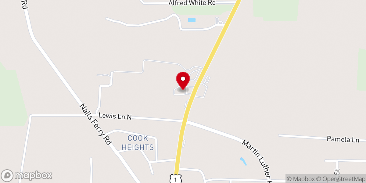 Map showing location of Christ Community Church
