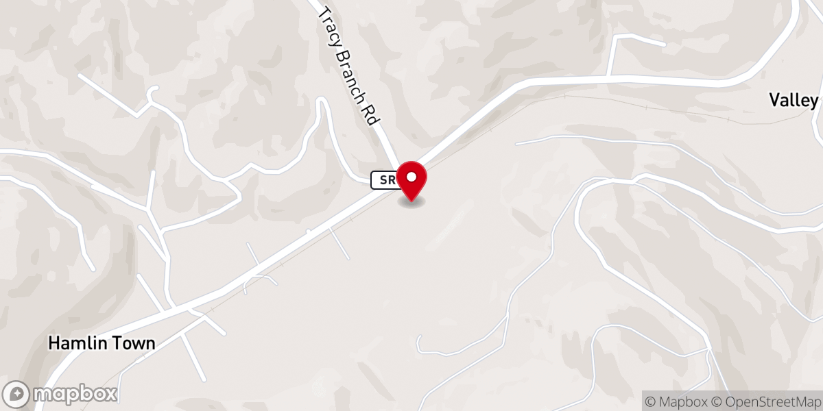 Map showing location of The New Rock Creek Freewill Baptist Church