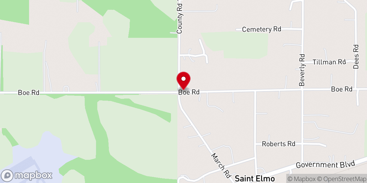 Map showing location of New Welcome Church