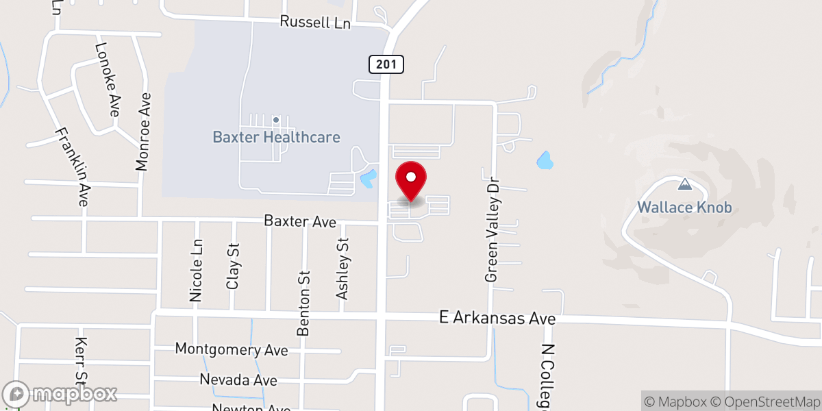 Map showing location of Community Church