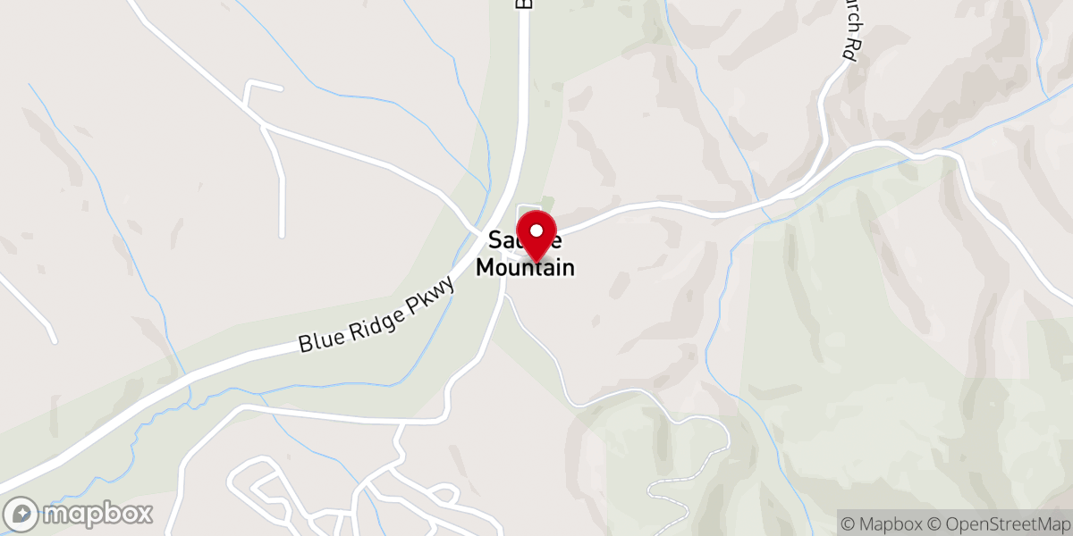 Map showing location of Saddle Mountain Union Baptist Church