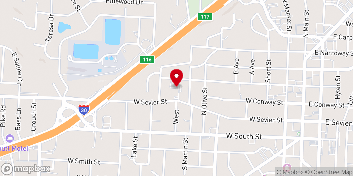 Map showing location of Our Lady of Fatima Catholic Church and School