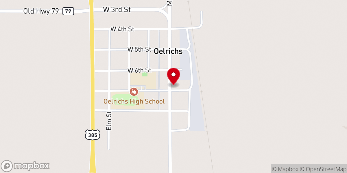 Map showing location of St. Martins Catholic Church