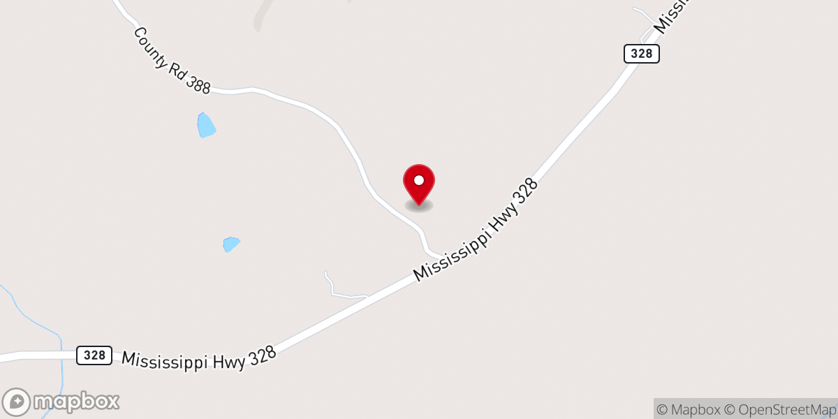 Map showing location of South Hopewell Church