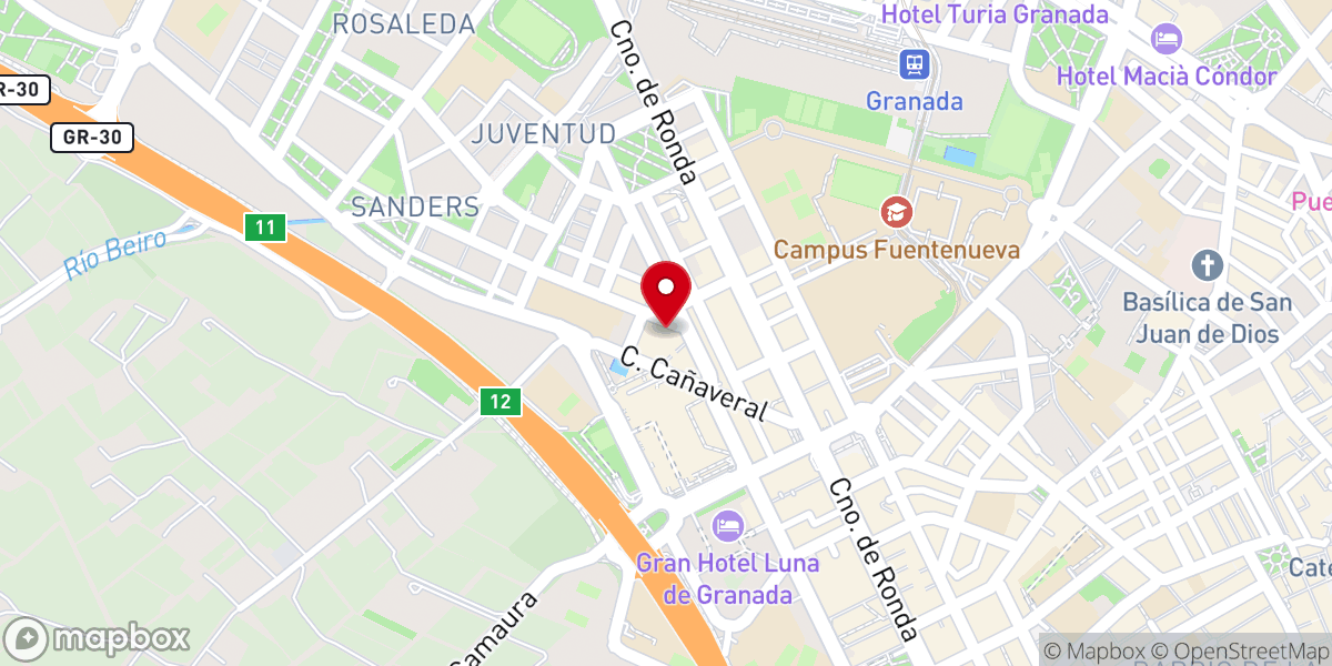 Map showing location of Conexión Granada