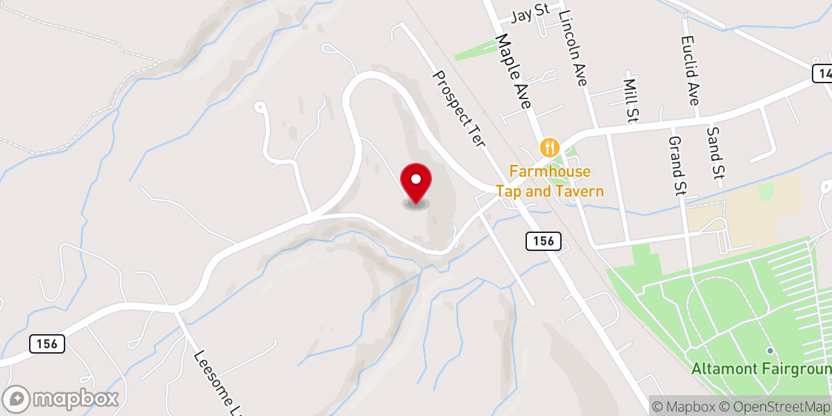 Map showing location of Altamont Manor
