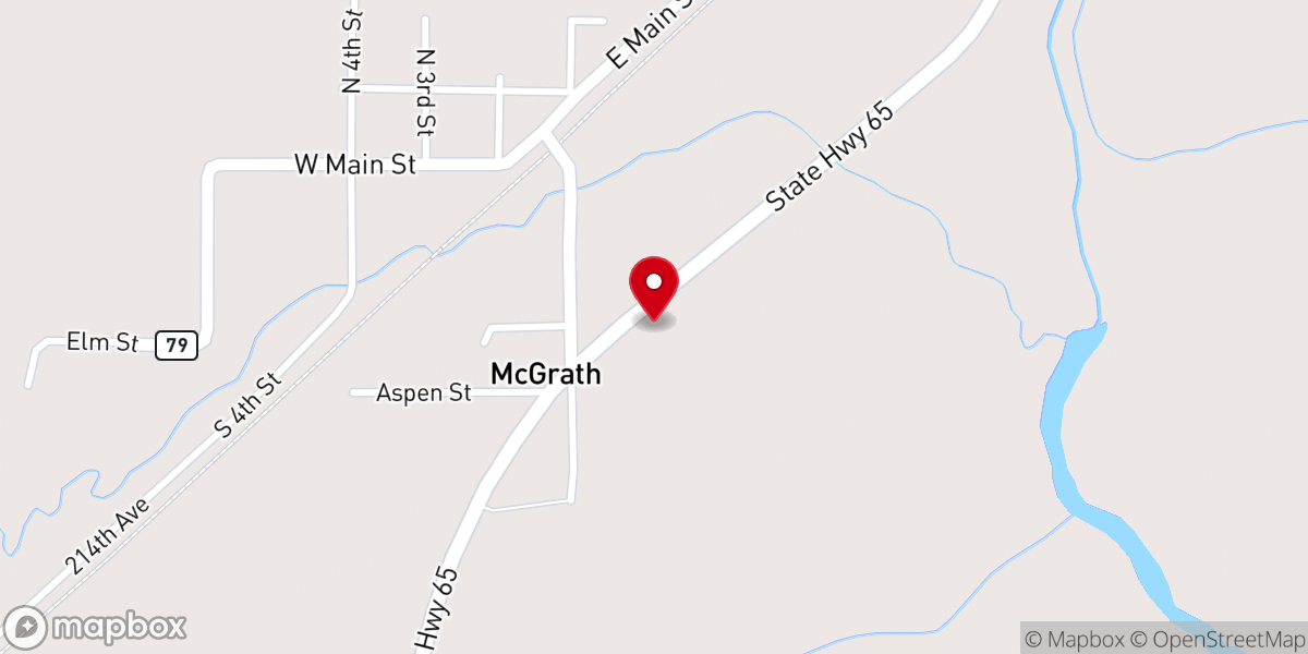 Map showing location of Grace Lutheran Church