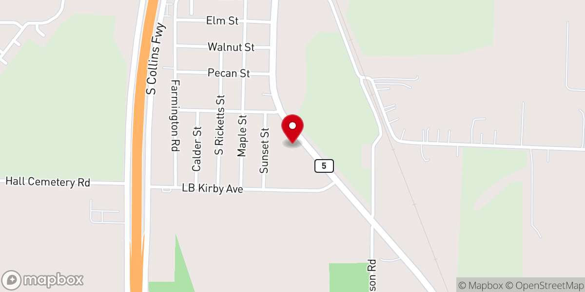 Map showing location of Summit View Church